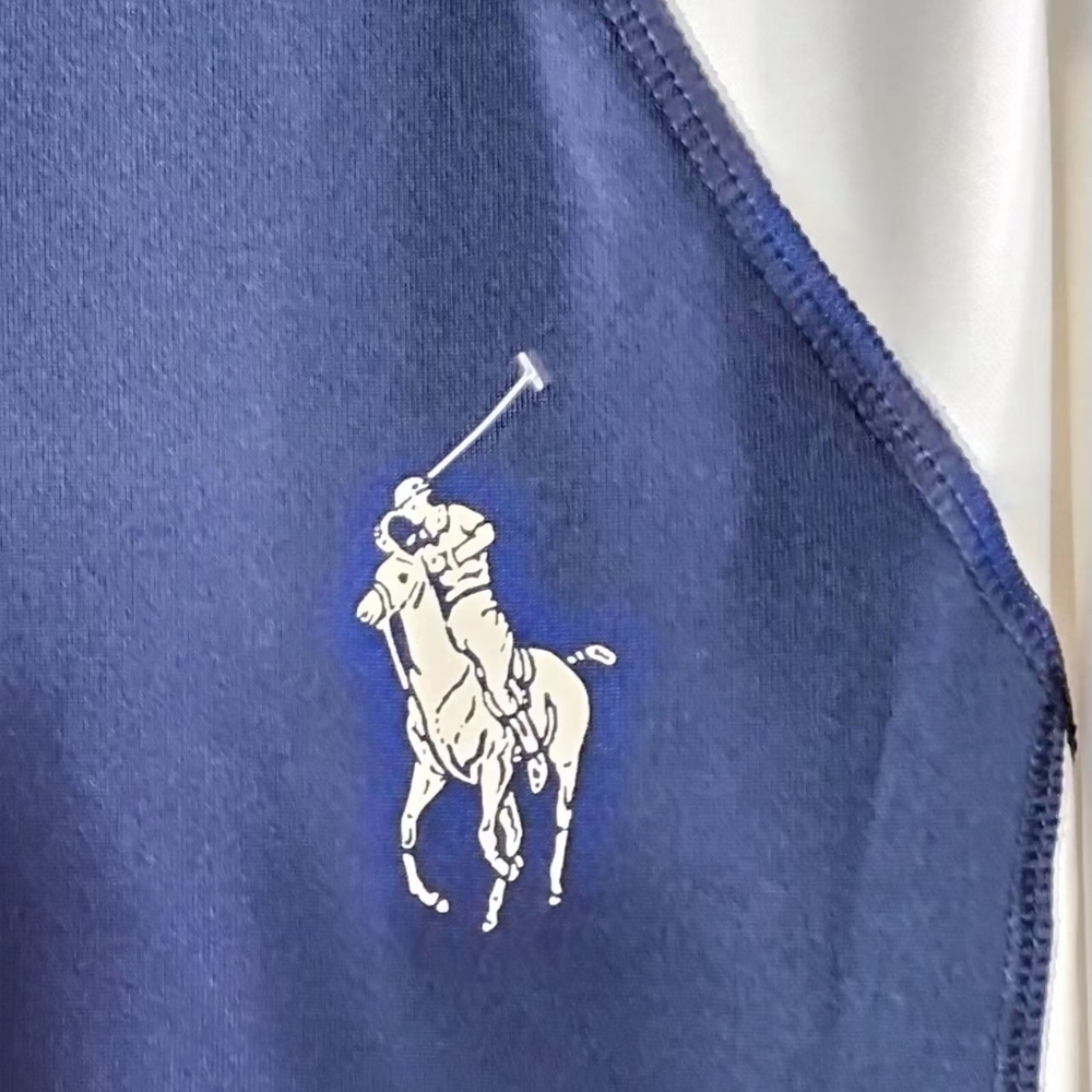 Polo Ralph Lauren Boys Rashguard Shirt 3 Qtr Sleeve Big Pony Size Med Swim Top - Picture 2 of 9